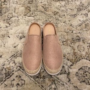 Altar’d State Shimmery light pink slip on shoes